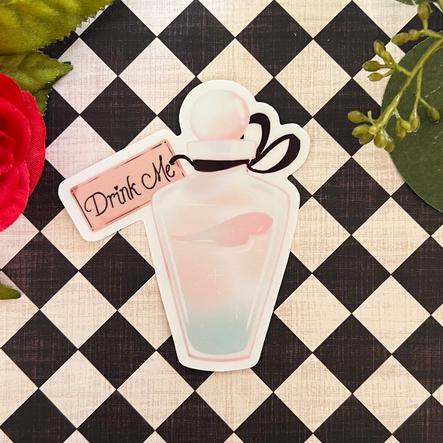 Drink Me Bottle vinyl sticker