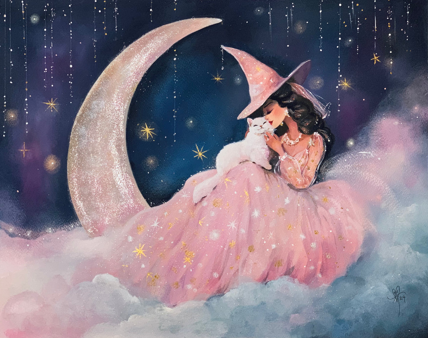 Pink Glamour Witch fine art print