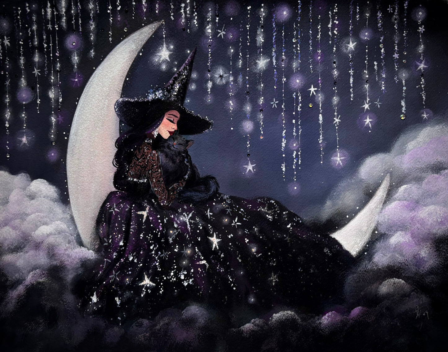 Violet Glamour Witch fine art print