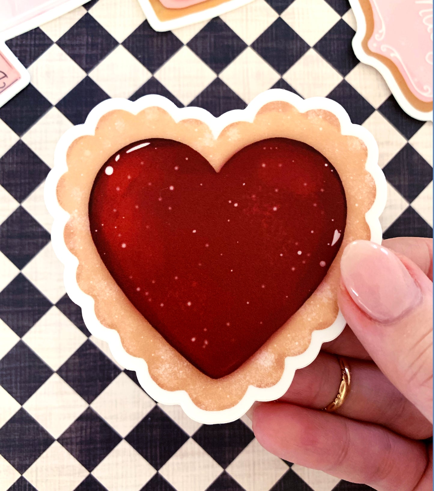 Heart Tart vinyl sticker