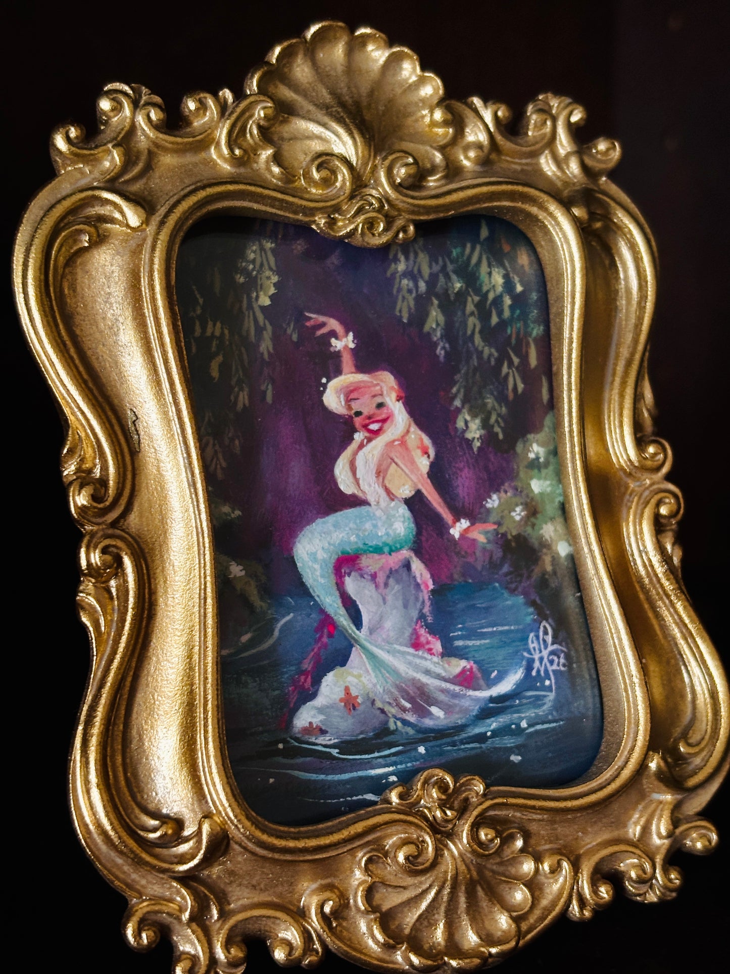 MerMay 2026 "Hello!" Mini original gouache painting