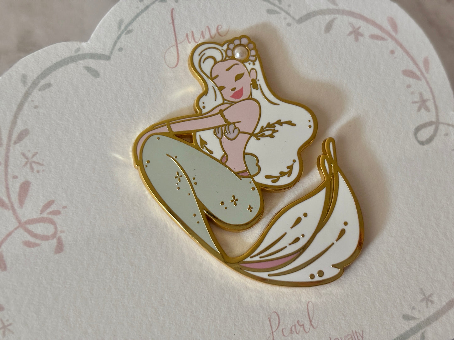 Limited Edition Pearl Enamel Pin