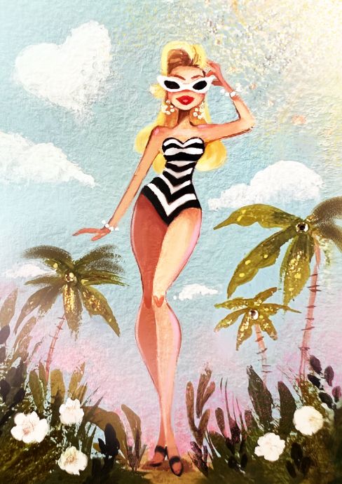 Malibu Beach Babe fine art print