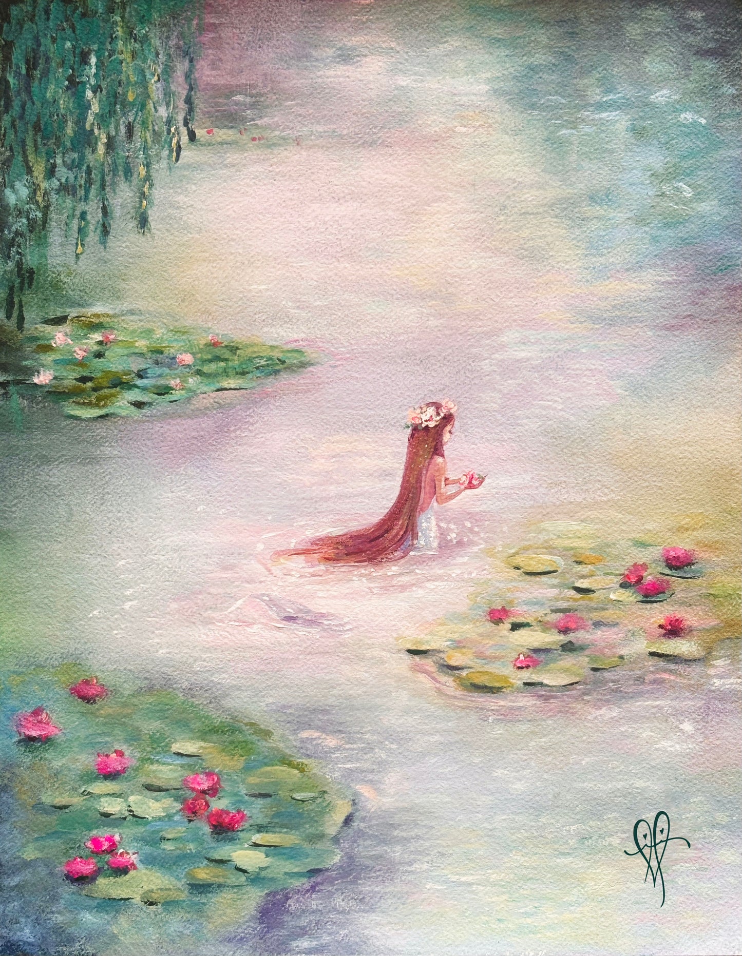 MerMay 'Waterlilies' fine art print