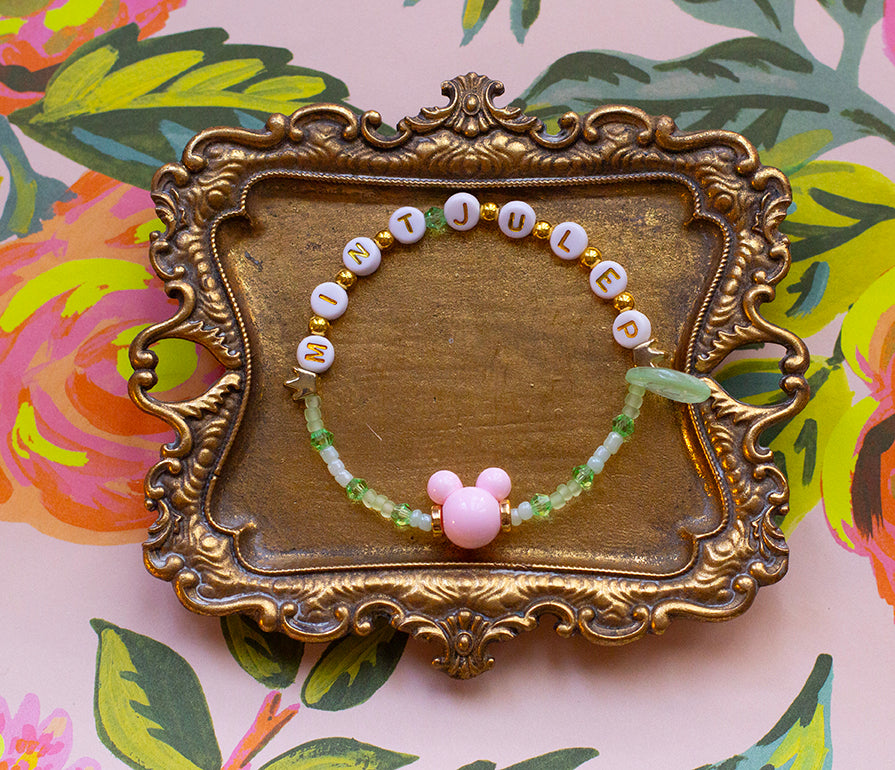 Mint Julep beaded bracelet
