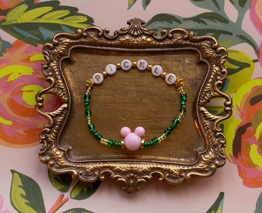 Pickle beaded bracelet
