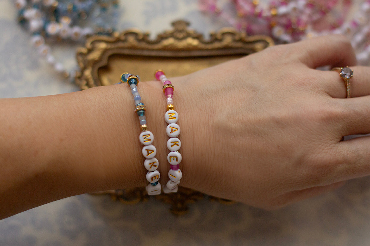 Make it Blue! beaded bracelet