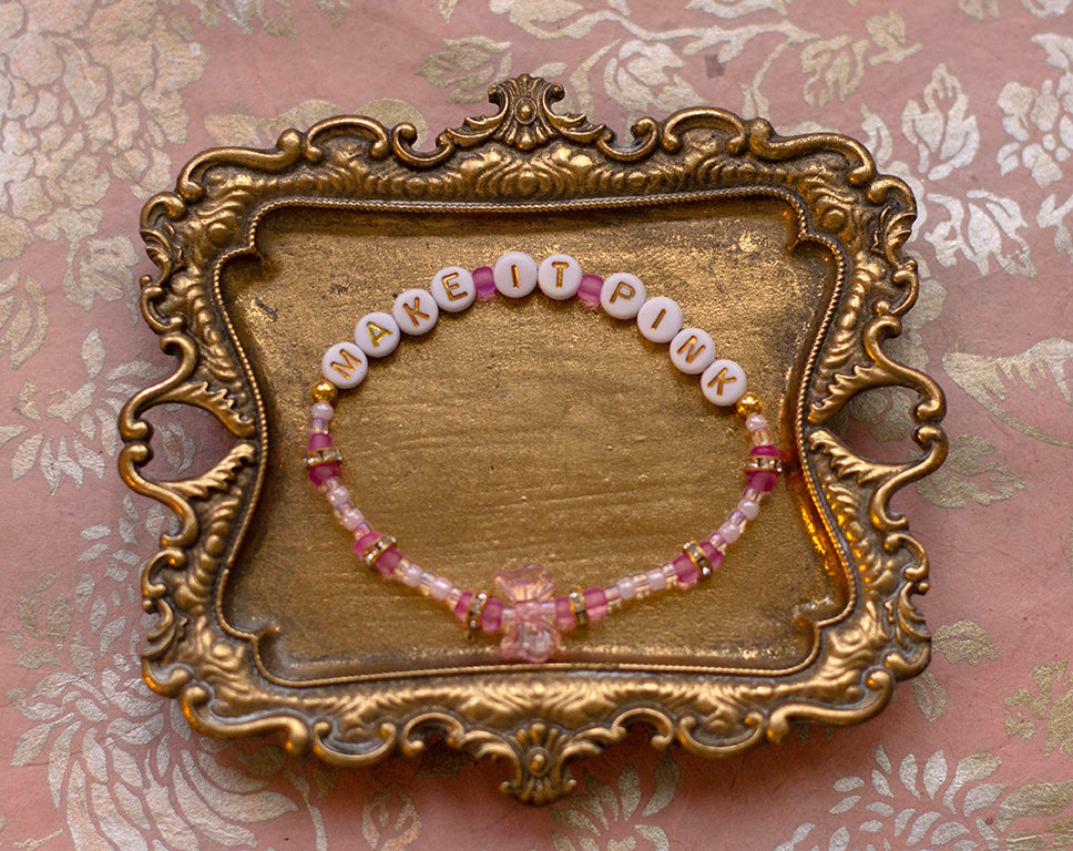 Make it Pink! beaded bracelet