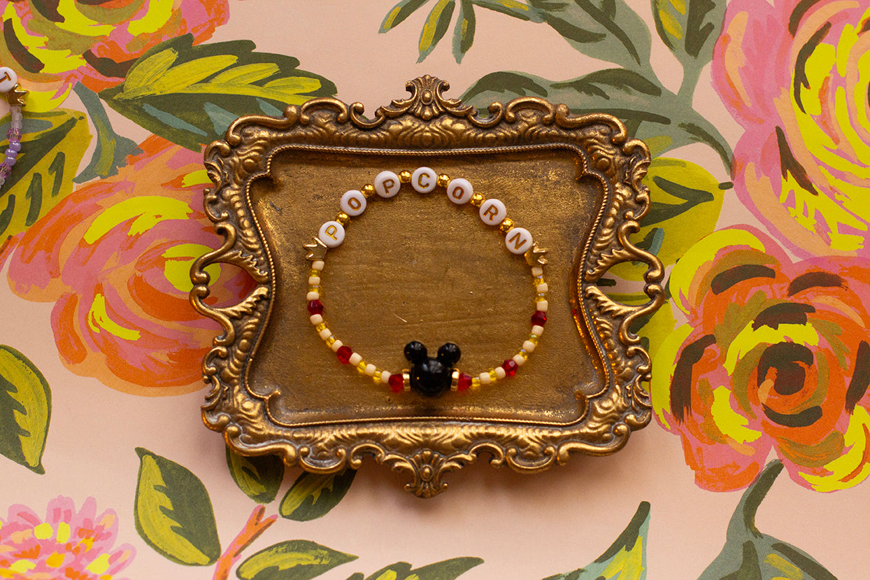 Popcorn beaded bracelet