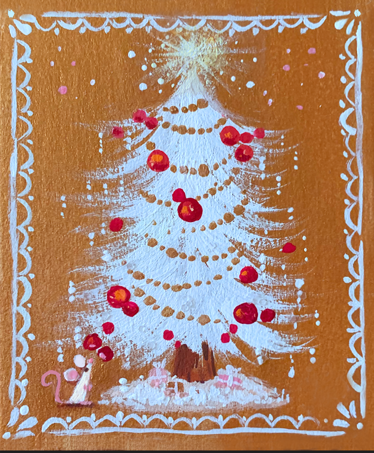 Limited Edition White Christmas mini art print