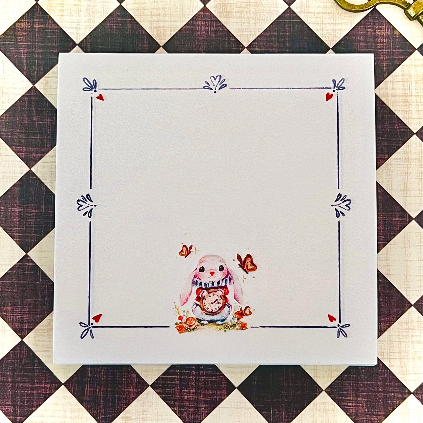 Wonderland Bunny Sticky Notes