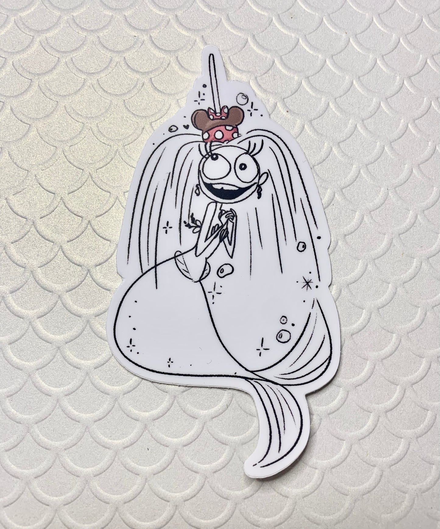 Candy Apple Bow sticker