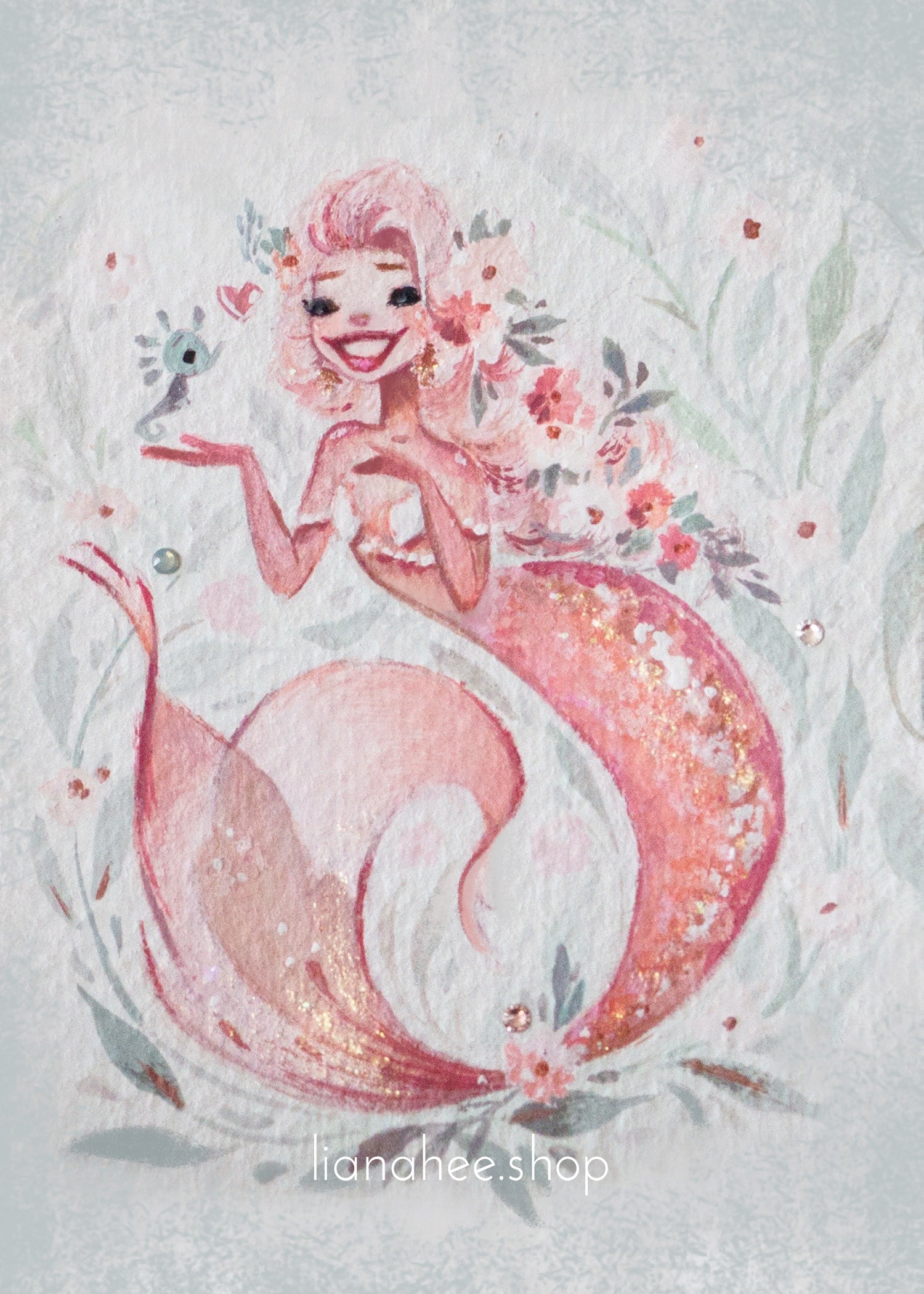 Online Original Liana Hee Mermaid Sketch