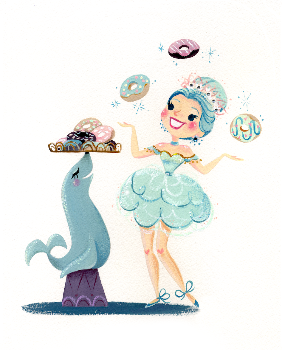 Donut Friends fine art print