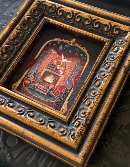 Mini Framed print Cozy Commons fine art print