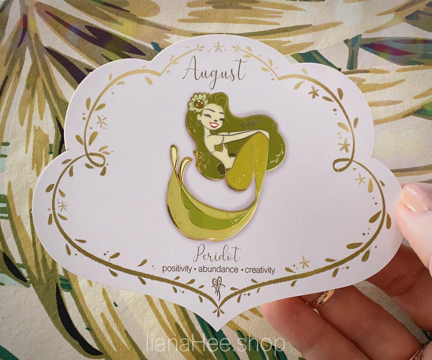 Limited Edition Peridot Enamel Pin