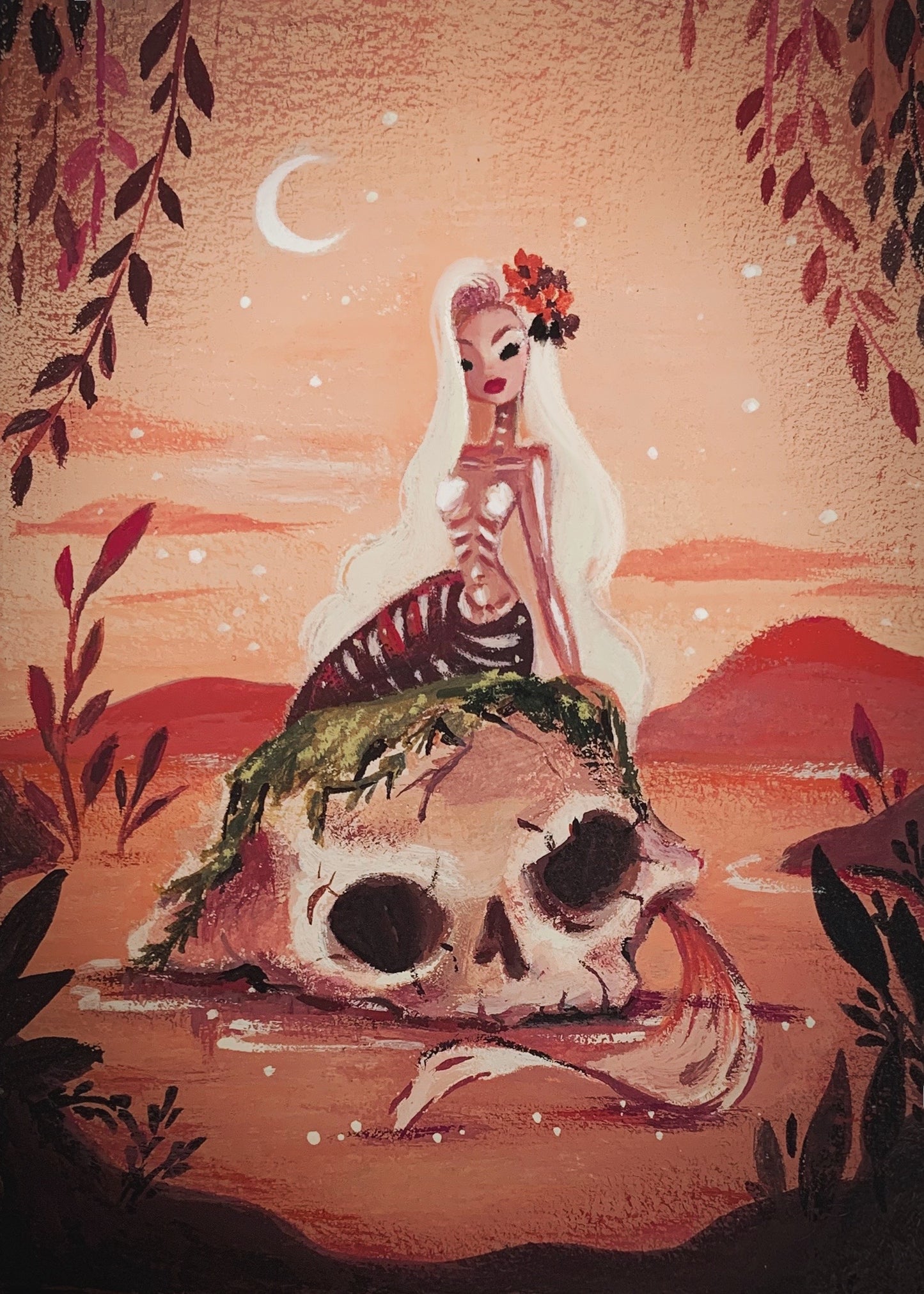 Sunset Skull fine art print