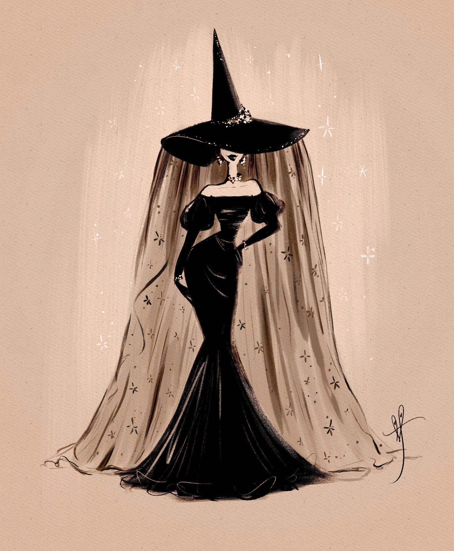 Glamour Witch fine art print