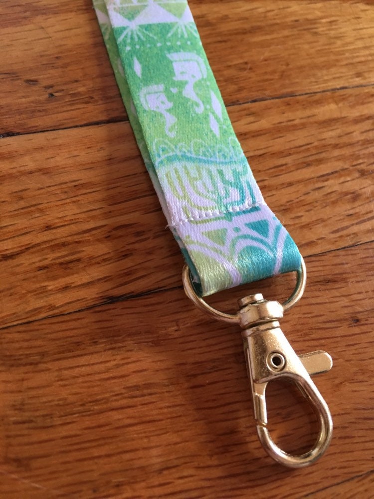 Blue Sea green Lanyard