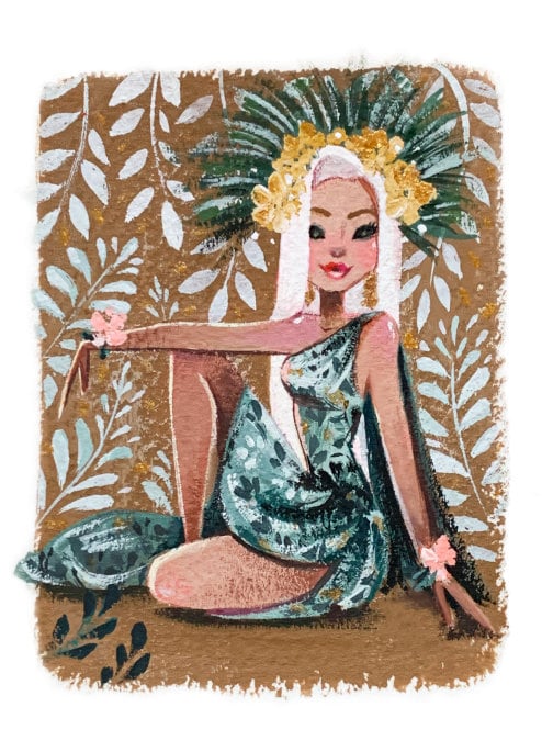 Sultry Sage fine art mini print