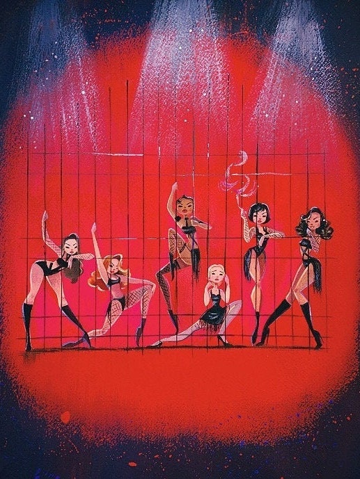 Six Merry Murderesses fine art print