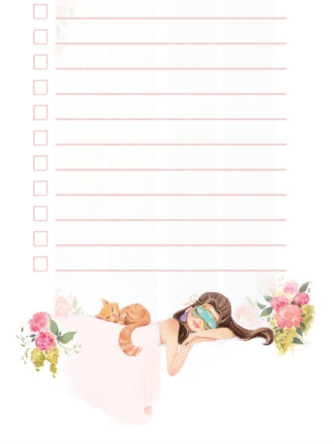 Cat Nap Notepad