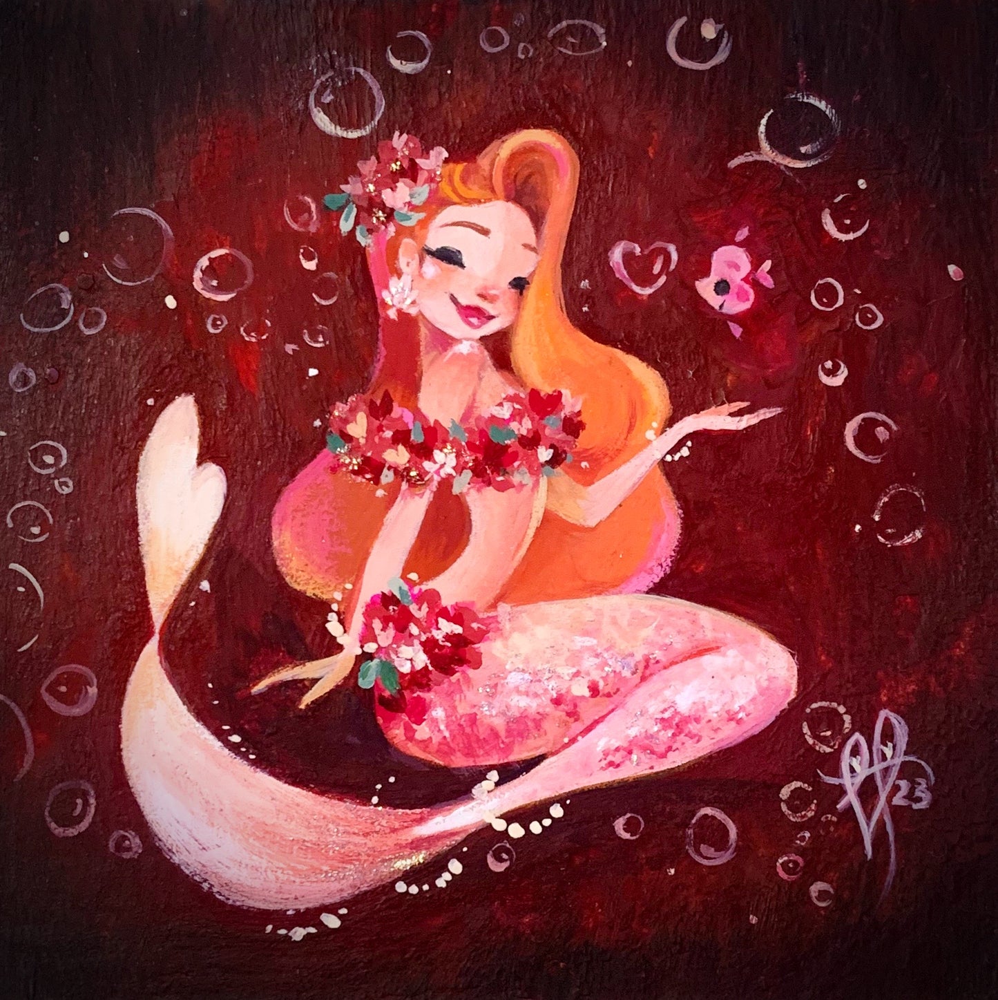 Fiery Valentine fine art print