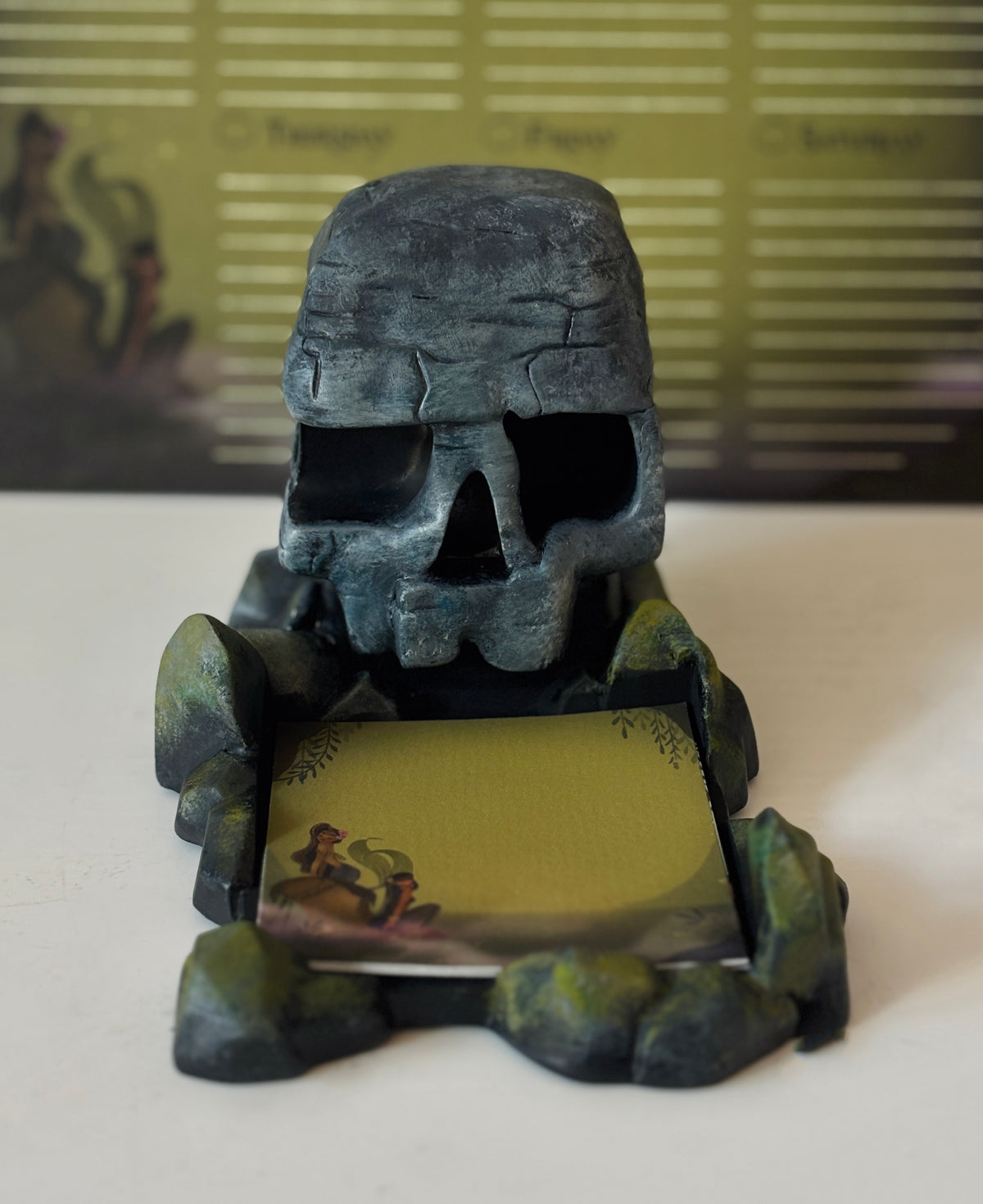 Skull Rock Sticky Note Holder 1