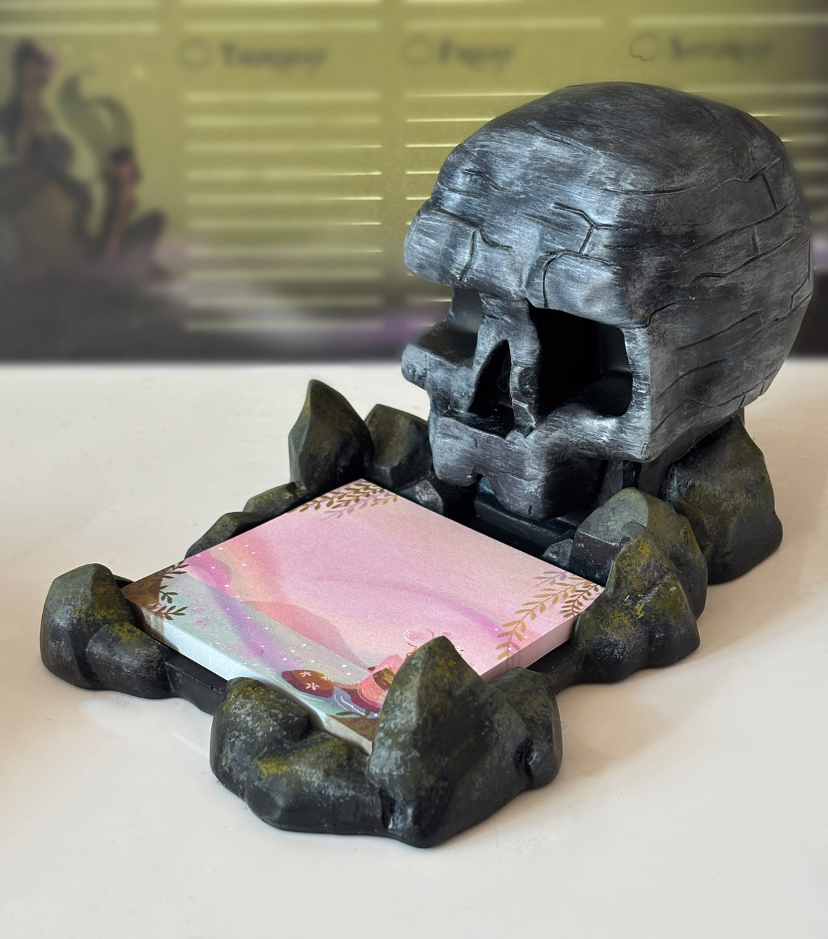 Skull Rock Sticky Note Holder 3