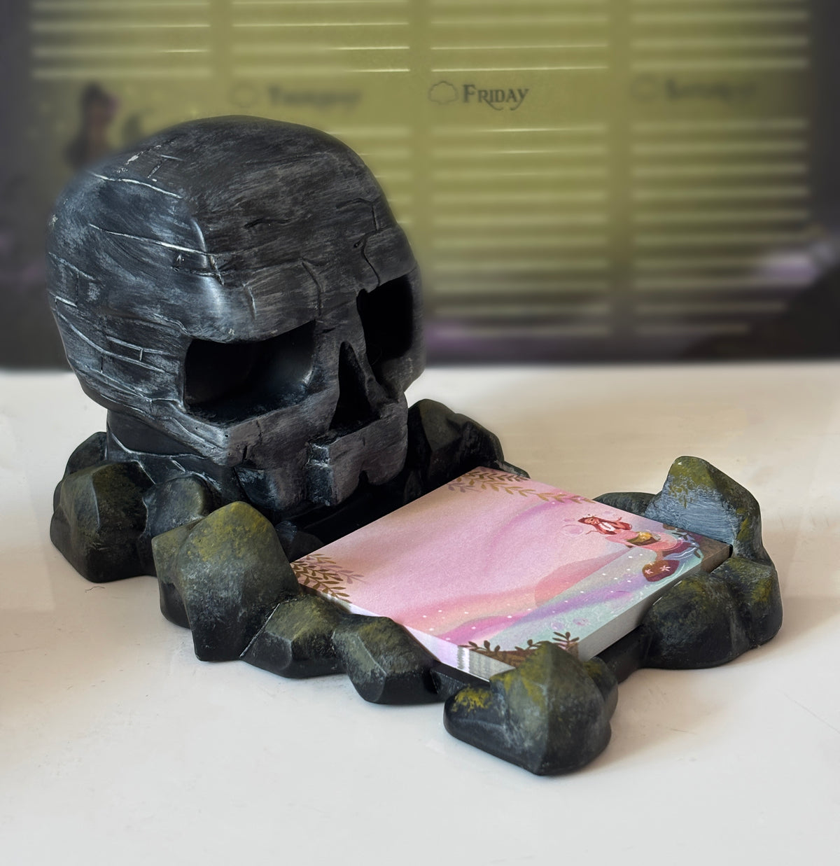 Skull Rock Sticky Note Holder 3