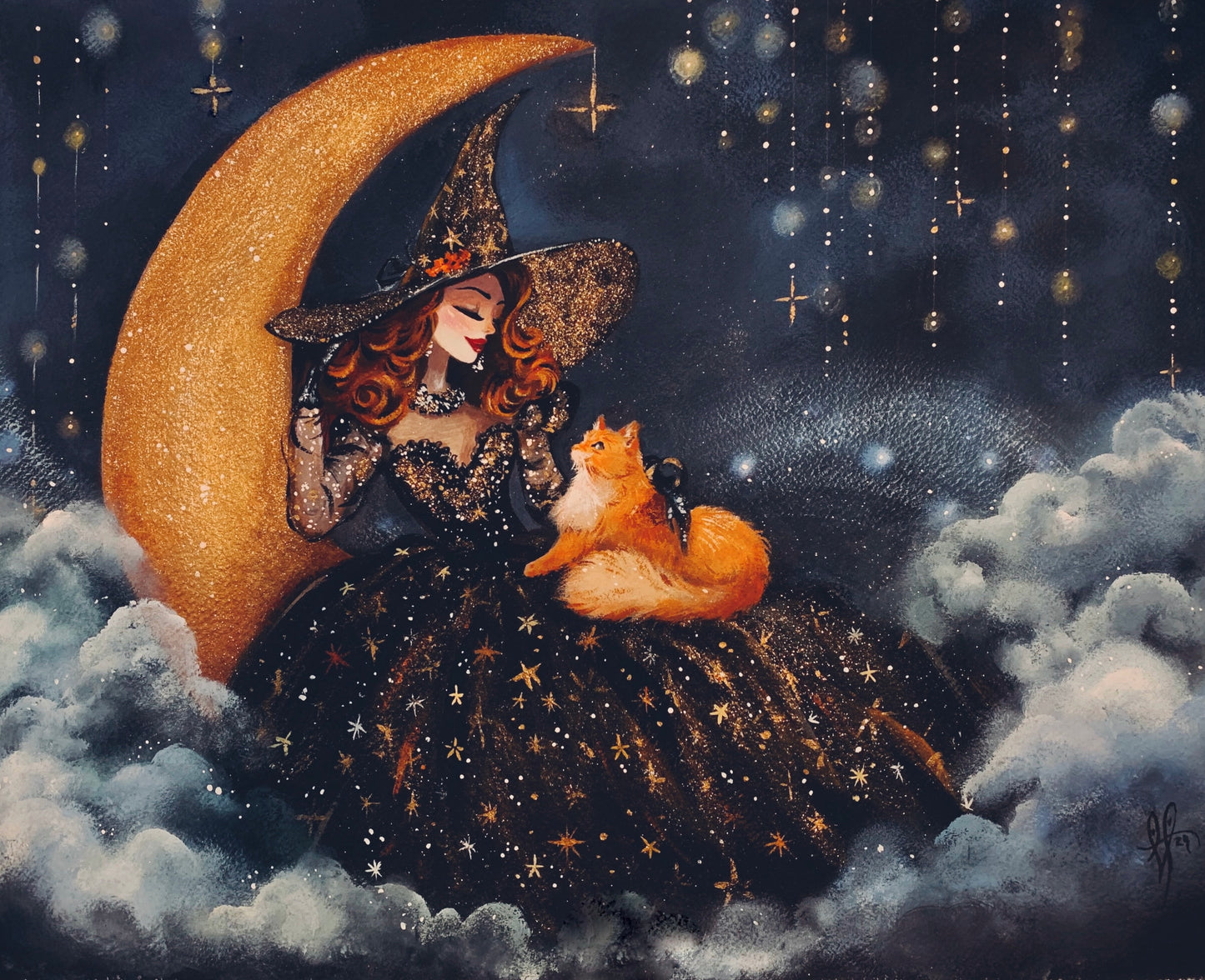 Copper Glamour Witch fine art print