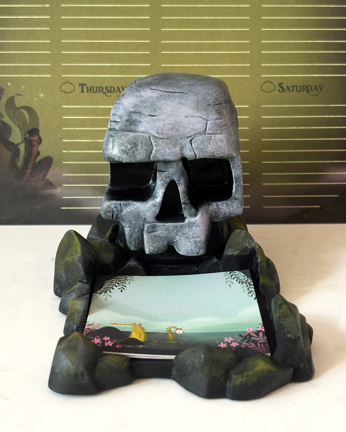 Skull Rock Sticky Note Holder 4