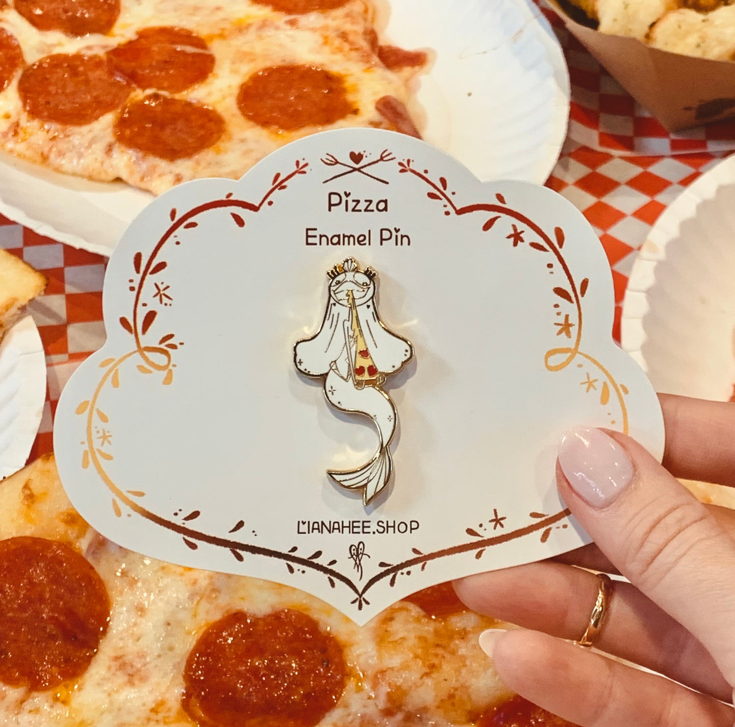 Limited Edition Pizza Derpy Mermie Enamel Pin