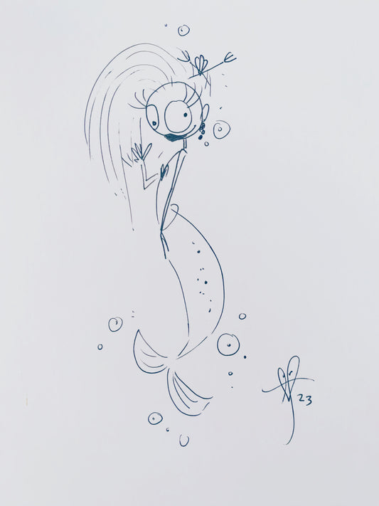 Mermie pen sketch #28