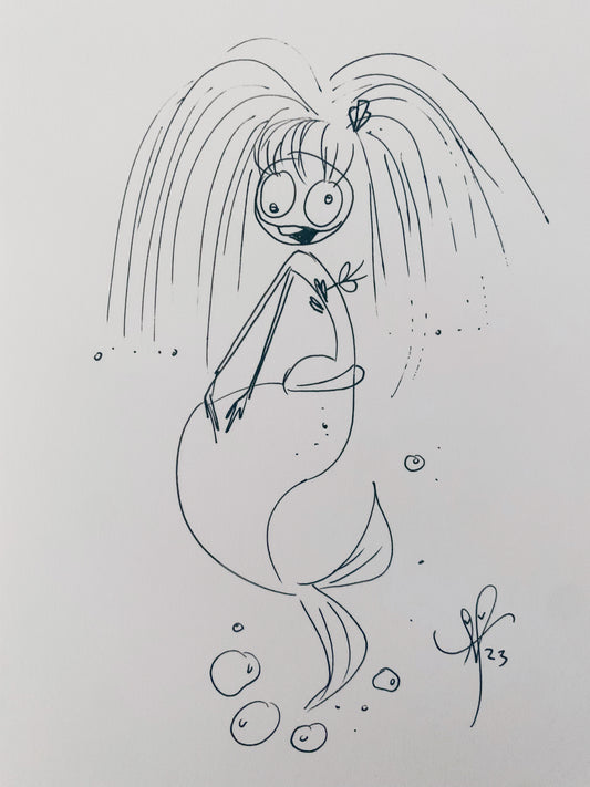 Mermie pen sketch #39