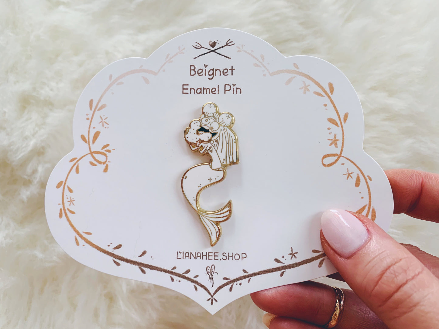 Limited Edition Beignet Derpy Mermie Enamel Pin