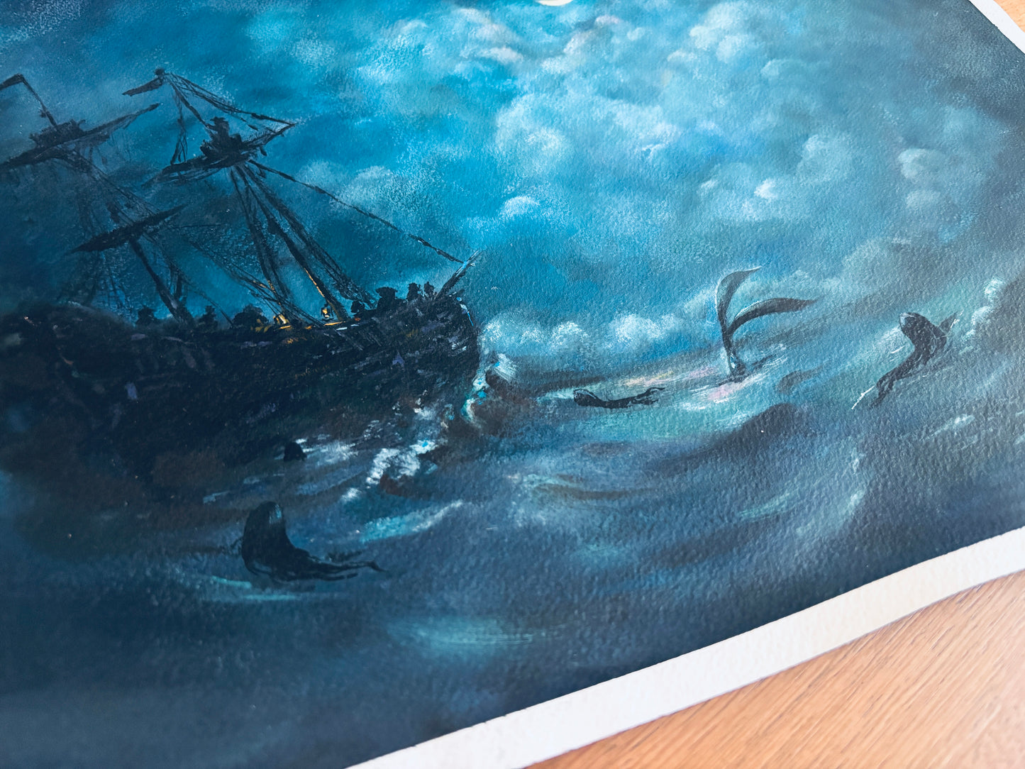 MerMay 2026 "Sea Shanty" original gouache painting