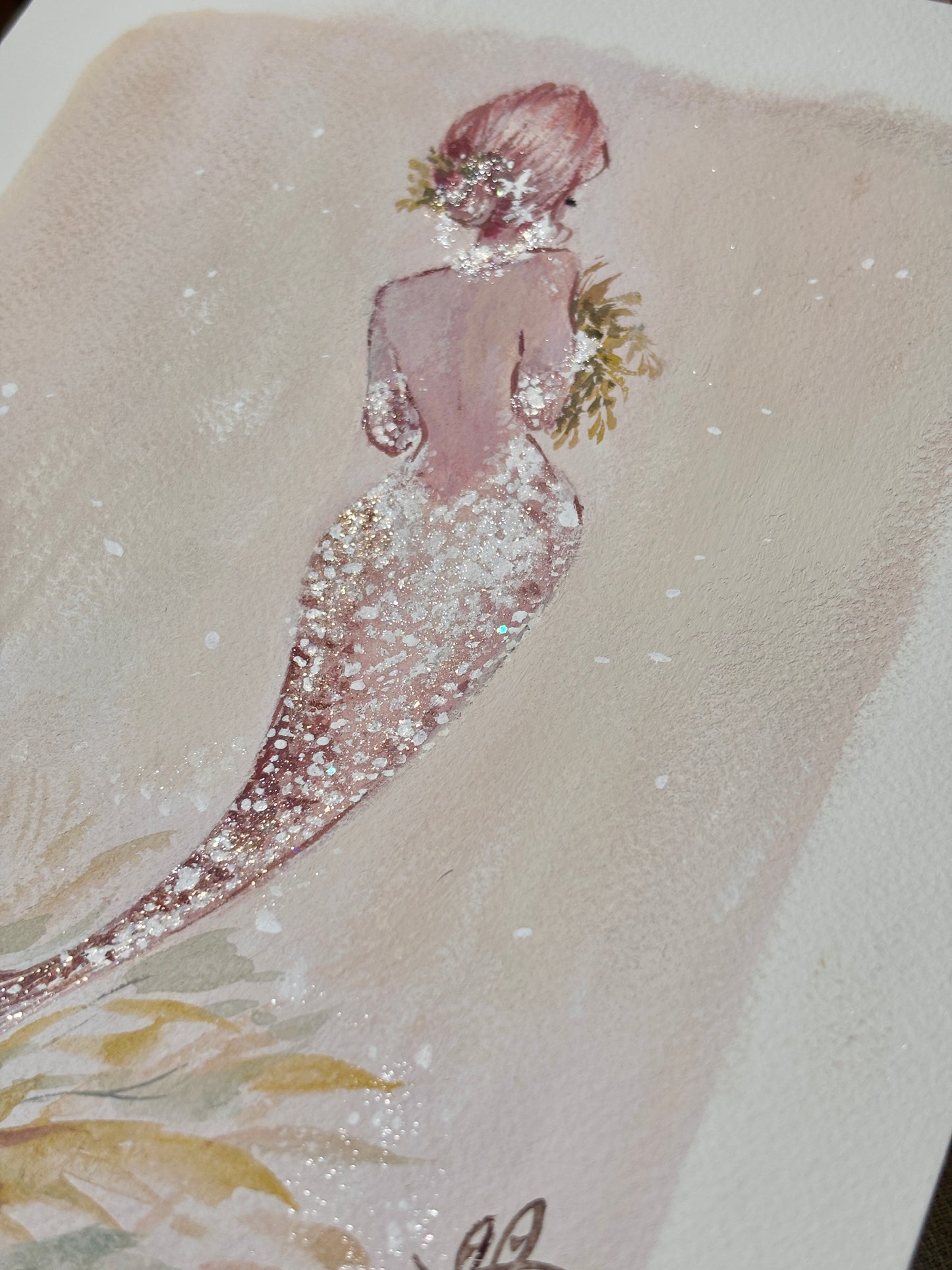 MerMay 2026 "Bride" original gouache painting