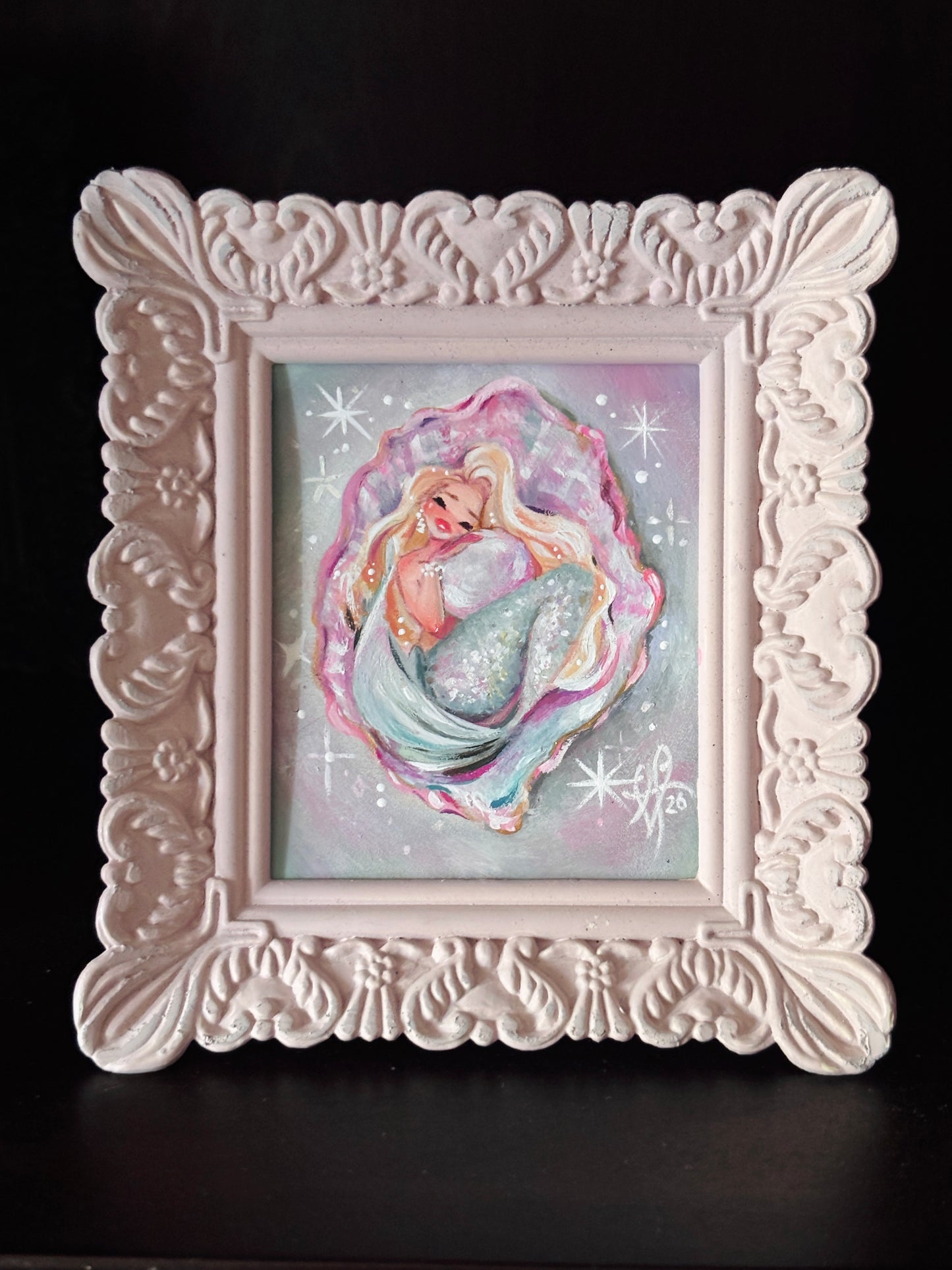 MerMay 2026 "Iridescent" Mini original gouache painting