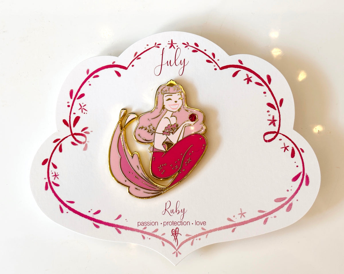 Limited Edition Ruby Enamel Pin