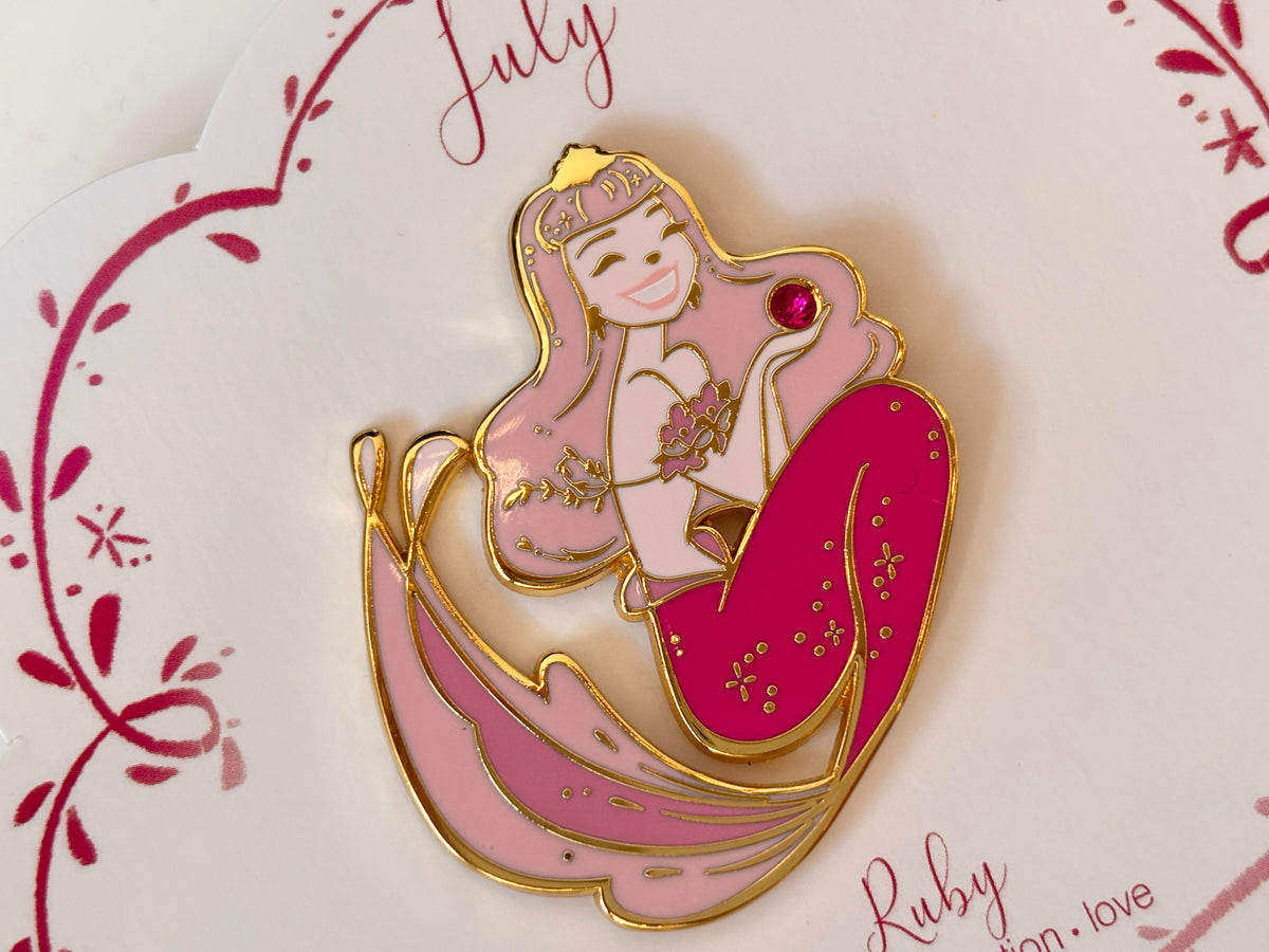 Limited Edition Ruby Enamel Pin