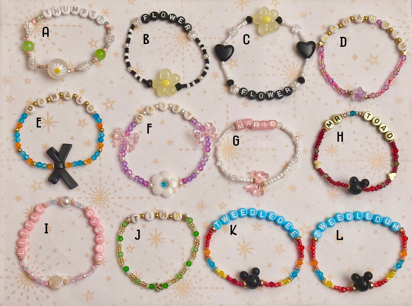 Disneyland Beaded Bracelets Set 2