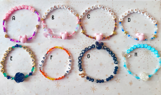 Disneyland Beaded Bracelets Set 1