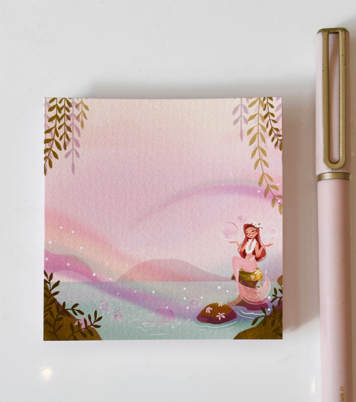 Rainbow lagoon post it notes
