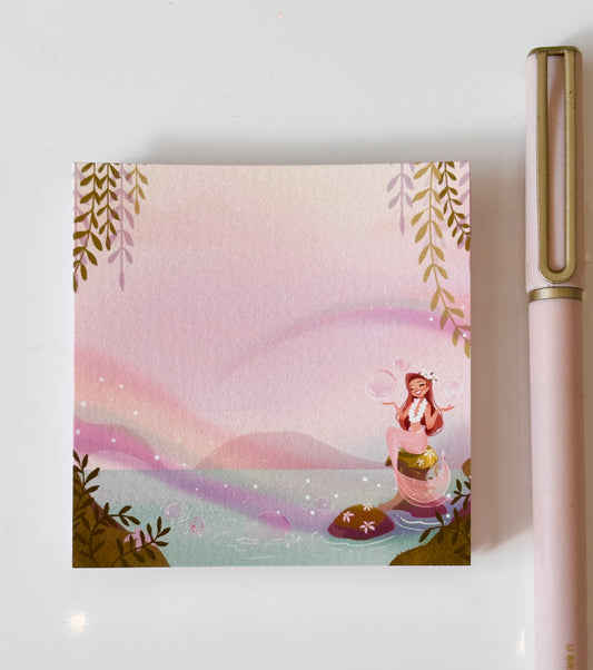 Rainbow lagoon post it notes