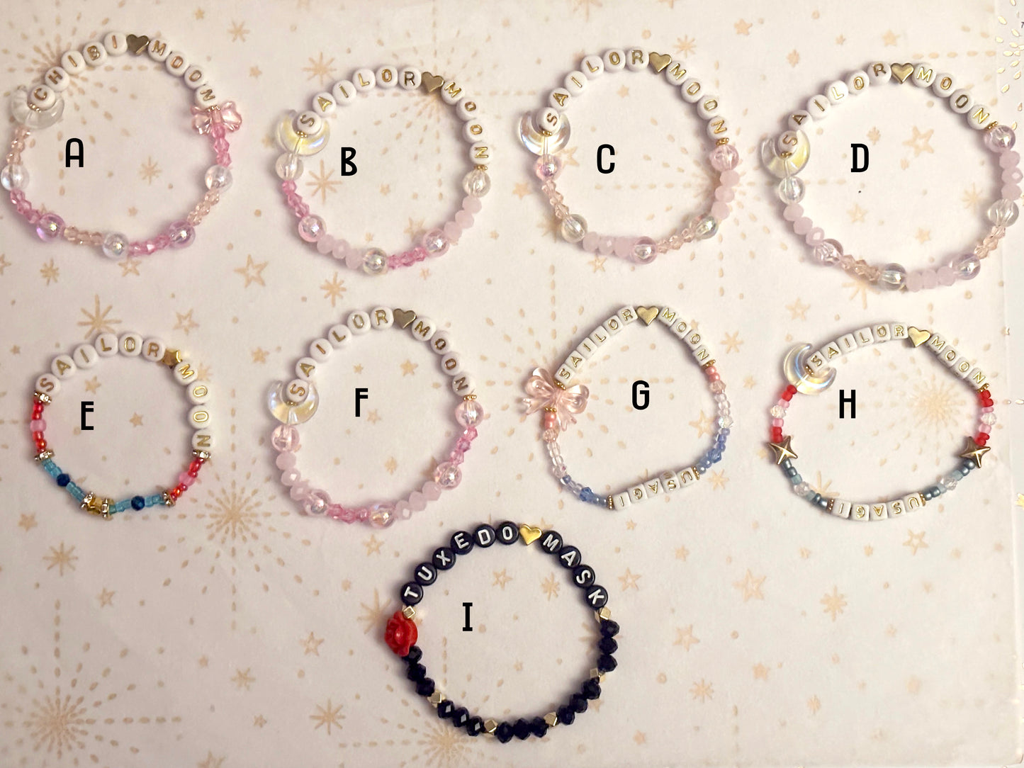 Sailor Moon Beaded Bracelets