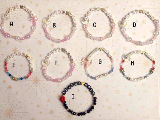 Sailor Moon Beaded Bracelets