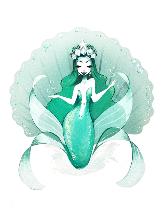 The Siren mermaid fine art print
