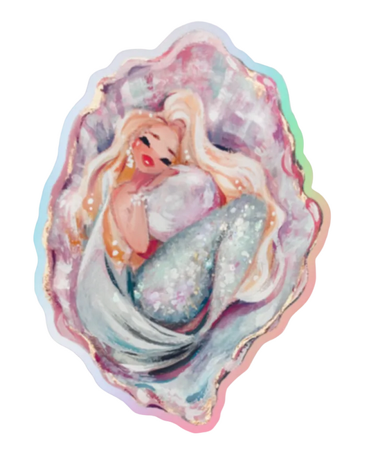 Iridescent Mermaid Vinyl Sticker