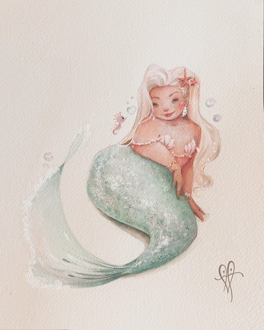 MerMay 'Seafoam' Mermaid fine art print